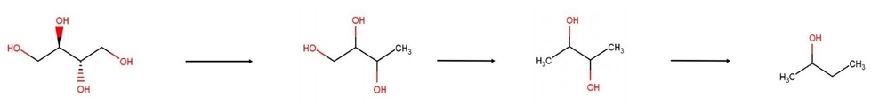 Erythritol reaction schemes